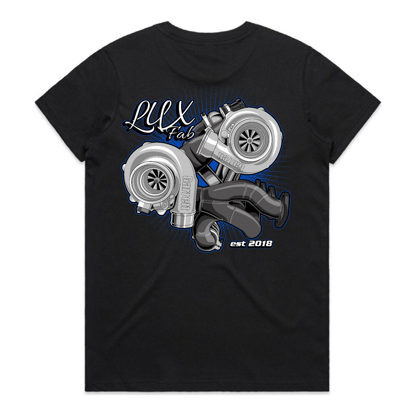 Compound Turbo Blue Ladies LuxFab T-Shirt